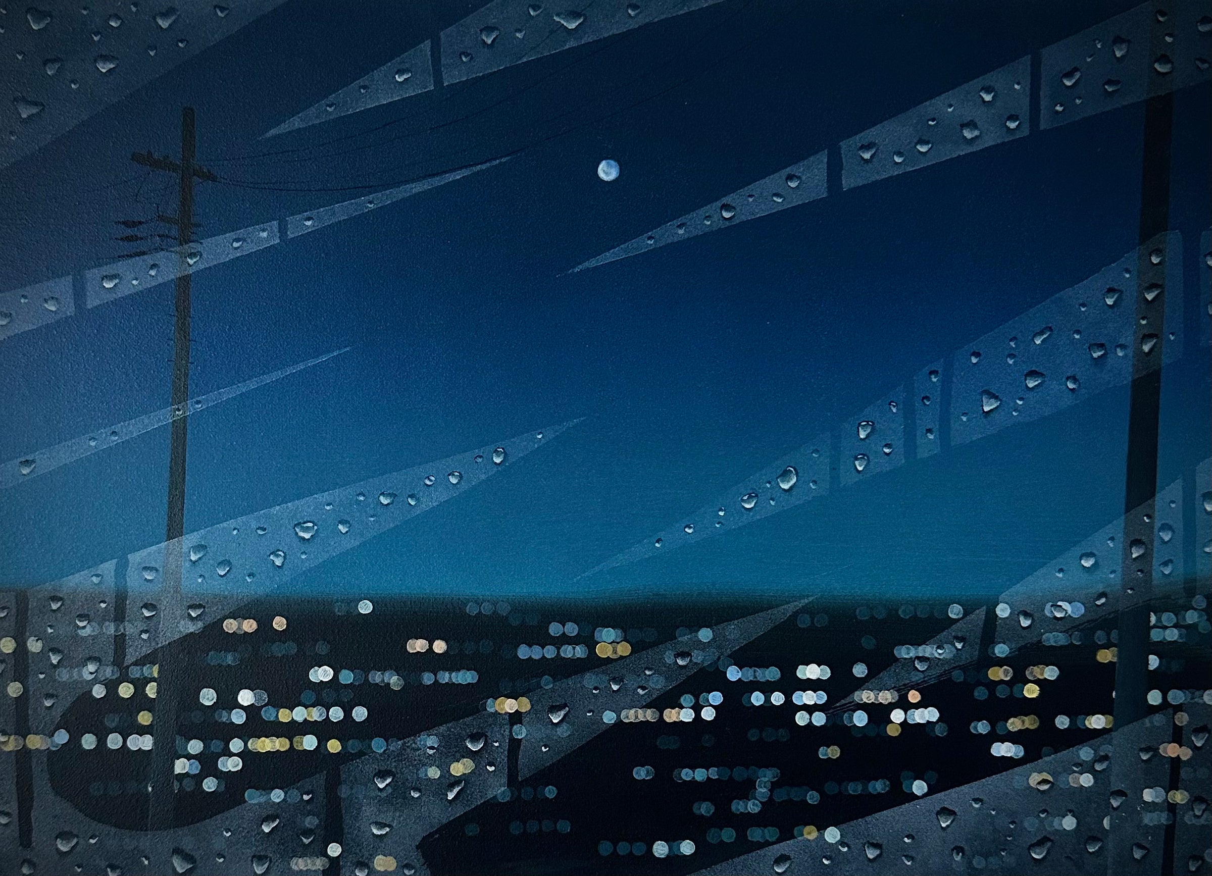 夜の水面