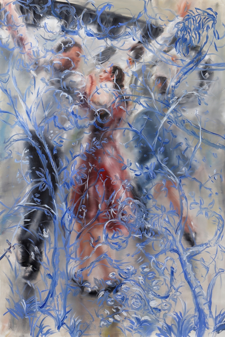 『ブルーダンス / Blue dance』 150×100cm 油彩、キャンバス