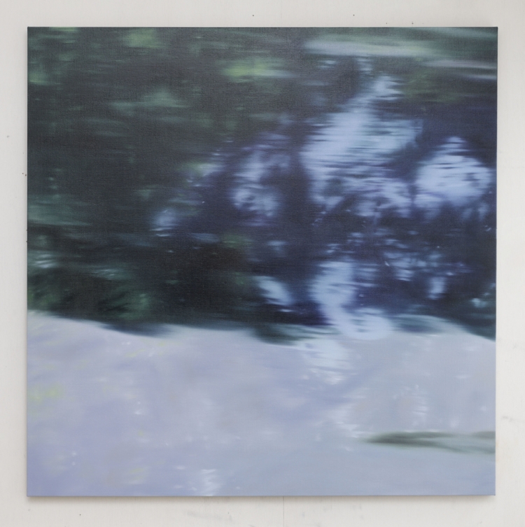 山口幸士「Untitled」2024 年 Oil on linen 100 x 100 cm