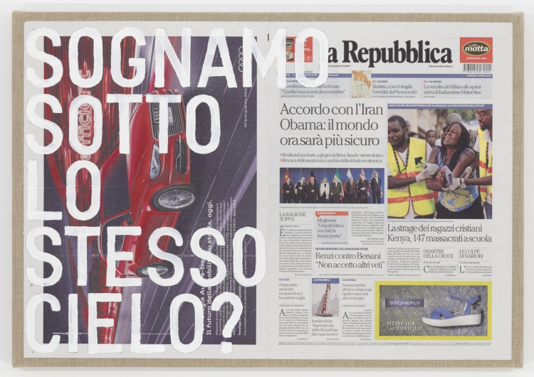 Rirkrit Tiravanija 《untitled 2015 (sognamo sotto lo stesso cielo?)》2015