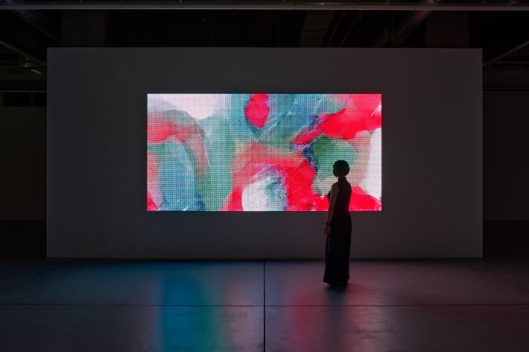 KOTARO NUKAGA(天王洲)「Rhizomatiks Beyond Perception」展示風景写真