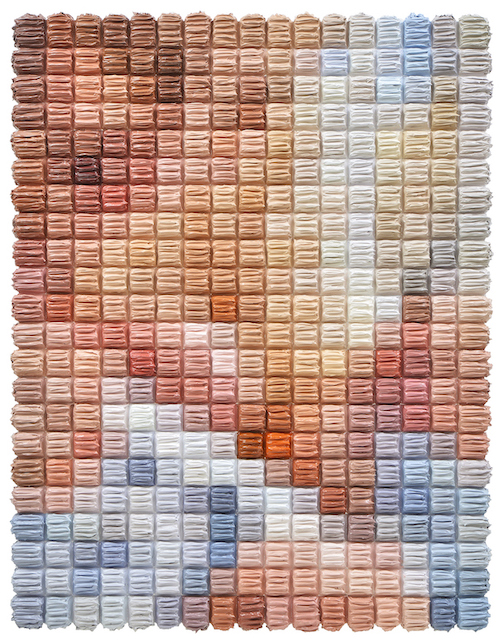 1.054ppi_101(birth day) H53 ×W41 × D2 cm Oil on panel 2023 *個人蔵