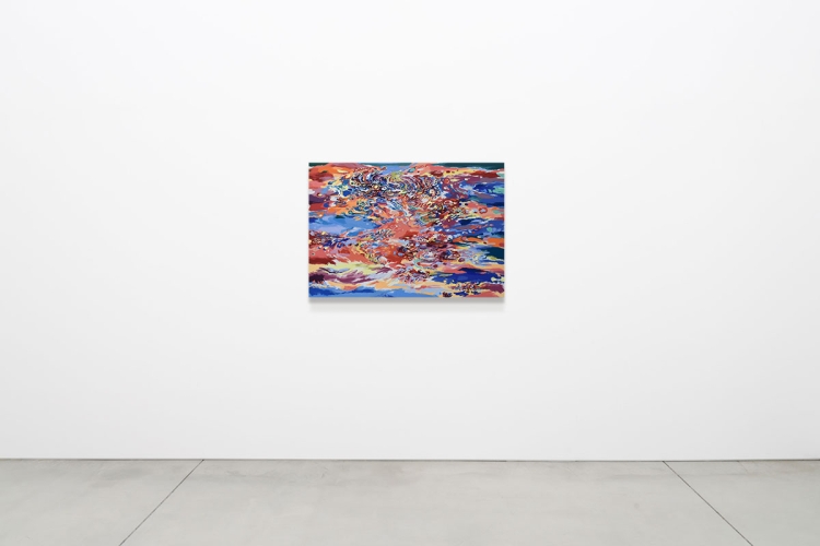 Reflection k-54, 2024, oil and mixed media on panel, 80.3 x 116.7 cm