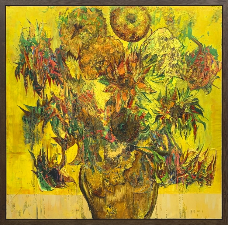 flower of life - in the style of van Gogh #1