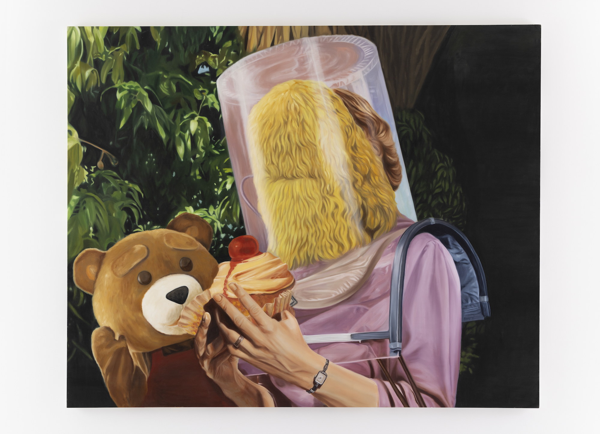 Yukari Nishi. Untitled Scene: U. 2023. Oil on canvas. 227.3 x 181.8 cm. Photo by Arito Nishiki. Courtesy of Gallery COMMON.