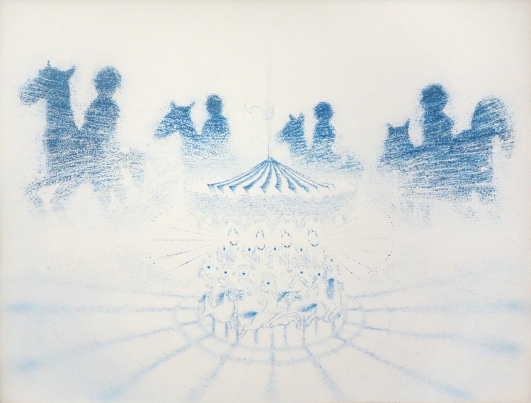 木村太陽 「chant」 2025 アクリル、紙 65.5×49.7cm